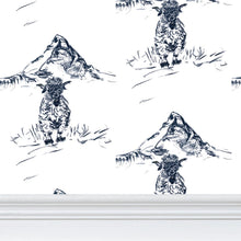 Load image into Gallery viewer, Black head sheep in Zermatt with Matterhorn Wallpaper