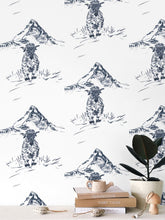 Load image into Gallery viewer, Black head sheep in Zermatt with Matterhorn Wallpaper