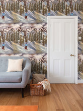 Load image into Gallery viewer, Lone Skier Repeat Pattern Wallpaper