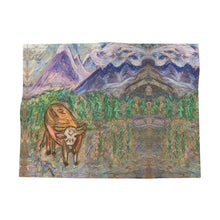 Load image into Gallery viewer, Fabric place mat with a cow in Val Ferret/table décor/ alpine placemat