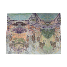 Load image into Gallery viewer, Goats posing in front of the Matterhorn place mat/ table décor/alpine design/ alpine homeware