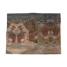 Load image into Gallery viewer, Oil-cloth place mat depicting the Panoramic Mont Blanc Lift - Table Décor
