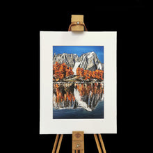 Load image into Gallery viewer, Limited Edition Giclée Prints of Lago d'Arpy in Autumn in Different Sizes