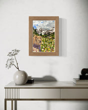 Load image into Gallery viewer, Annie the Dog in Courmayeur Soft Pastels Painting