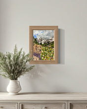 Load image into Gallery viewer, Annie the Dog in Courmayeur Soft Pastels Painting