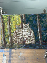 Load image into Gallery viewer, Ari and Nisha in the Outdoors Soft Pastels Painting