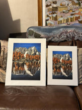 Load image into Gallery viewer, Limited Edition Giclée Prints of Lago d'Arpy in Autumn in Different Sizes