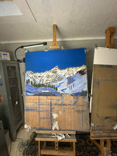 Load image into Gallery viewer, Cerro Las Leñas Soft Pastels Painting