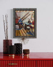Load image into Gallery viewer, After Skiing at Home in Morgex – Alpine Interior with Child and Dog