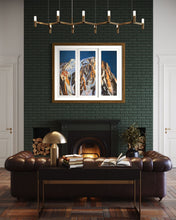 Load image into Gallery viewer, Grandes Jorasses Triptych Soft Pastels Painting