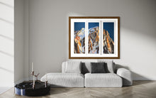 Load image into Gallery viewer, Grandes Jorasses Triptych Soft Pastels Painting