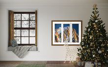 Load image into Gallery viewer, Grandes Jorasses Triptych Soft Pastels Painting