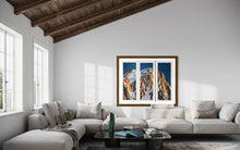 Load image into Gallery viewer, Grandes Jorasses Triptych Soft Pastels Painting
