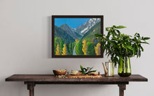 Load image into Gallery viewer, The View from La Salle towards Mont Crammont and Monte Bianco Plein Air Oils Painting