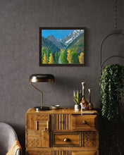 Load image into Gallery viewer, The View from La Salle towards Mont Crammont and Monte Bianco Plein Air Oils Painting