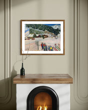 Load image into Gallery viewer, Getting Ready to go skiing in Pila