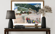 Load image into Gallery viewer, Getting Ready to go skiing in Pila