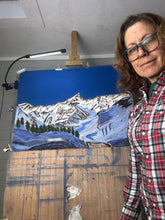 Load image into Gallery viewer, Cerro Las Leñas Soft Pastels Painting