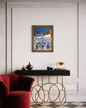 Load image into Gallery viewer, Mer de Glace with Panoramic Mont Blanc Lift Pastels Painting