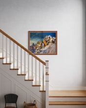 Load image into Gallery viewer, The Monte Bianco as seen from Skyway Monte Bianco Soft Pastels Painting