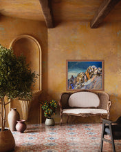 Load image into Gallery viewer, The Monte Bianco as seen from Skyway Monte Bianco Soft Pastels Painting