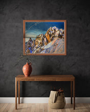 Load image into Gallery viewer, The Monte Bianco as seen from Skyway Monte Bianco Soft Pastels Painting