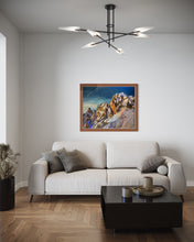 Load image into Gallery viewer, The Monte Bianco as seen from Skyway Monte Bianco Soft Pastels Painting