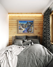 Load image into Gallery viewer, The View from the Aiguille du Midi towards the Grandes Jorasses II Soft Pastels Painting