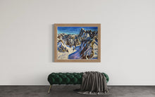 Load image into Gallery viewer, The View from the Aiguille du Midi towards the Grandes Jorasses II Soft Pastels Painting