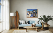 Load image into Gallery viewer, The View from the Aiguille du Midi towards the Grandes Jorasses II Soft Pastels Painting