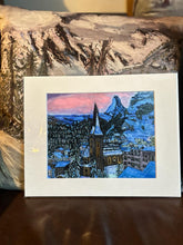 Load image into Gallery viewer, Limited Edition Giclée Prints of Zermatt at Dusk #2 in different sizes