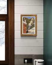 Load image into Gallery viewer, Aspen Mountain from Downtown Pastel Painting