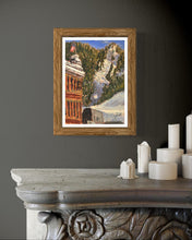 Load image into Gallery viewer, Aspen Mountain from Downtown Pastel Painting