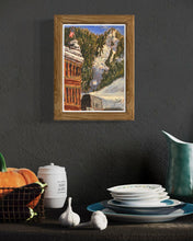 Load image into Gallery viewer, Aspen Mountain from Downtown Pastel Painting