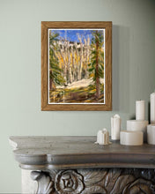 Load image into Gallery viewer, Aspens from the Timberline Condominium Plein Air Soft Pastels Painting