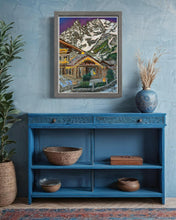 Load image into Gallery viewer, Monte Bianco at dusk from Auberge de la Maison