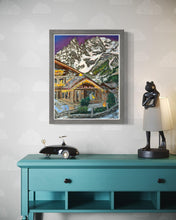 Load image into Gallery viewer, Monte Bianco at dusk from Auberge de la Maison