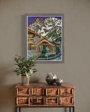 Load image into Gallery viewer, Monte Bianco at dusk from Auberge de la Maison