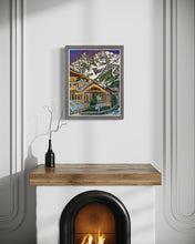 Load image into Gallery viewer, Monte Bianco at dusk from Auberge de la Maison