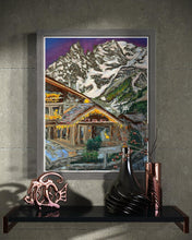 Load image into Gallery viewer, Monte Bianco at dusk from Auberge de la Maison