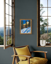 Load image into Gallery viewer, Becca di Nona viewed from a Snowshoeing path in Pila Soft Pastels Painting