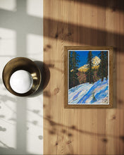 Load image into Gallery viewer, Becca di Nona viewed from a Snowshoeing path in Pila Soft Pastels Painting