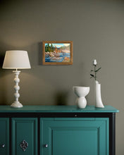 Load image into Gallery viewer, The Big Rock on the River Oil Painting