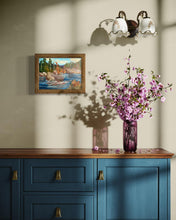 Load image into Gallery viewer, The Big Rock on the River Oil Painting