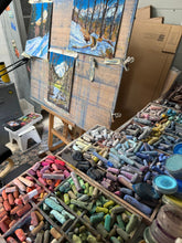 Load image into Gallery viewer, The view from the path between Challancin and Morge Pastel Painting