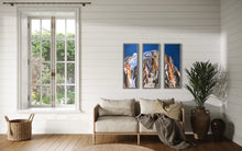 Load image into Gallery viewer, Grandes Jorasses Triptych Soft Pastels Painting