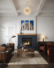 Load image into Gallery viewer, Grandes Jorasses Triptych Soft Pastels Painting