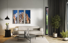 Load image into Gallery viewer, Grandes Jorasses Triptych Soft Pastels Painting