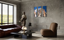 Load image into Gallery viewer, Grandes Jorasses Triptych Soft Pastels Painting