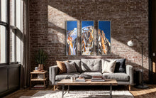 Load image into Gallery viewer, Grandes Jorasses Triptych Soft Pastels Painting